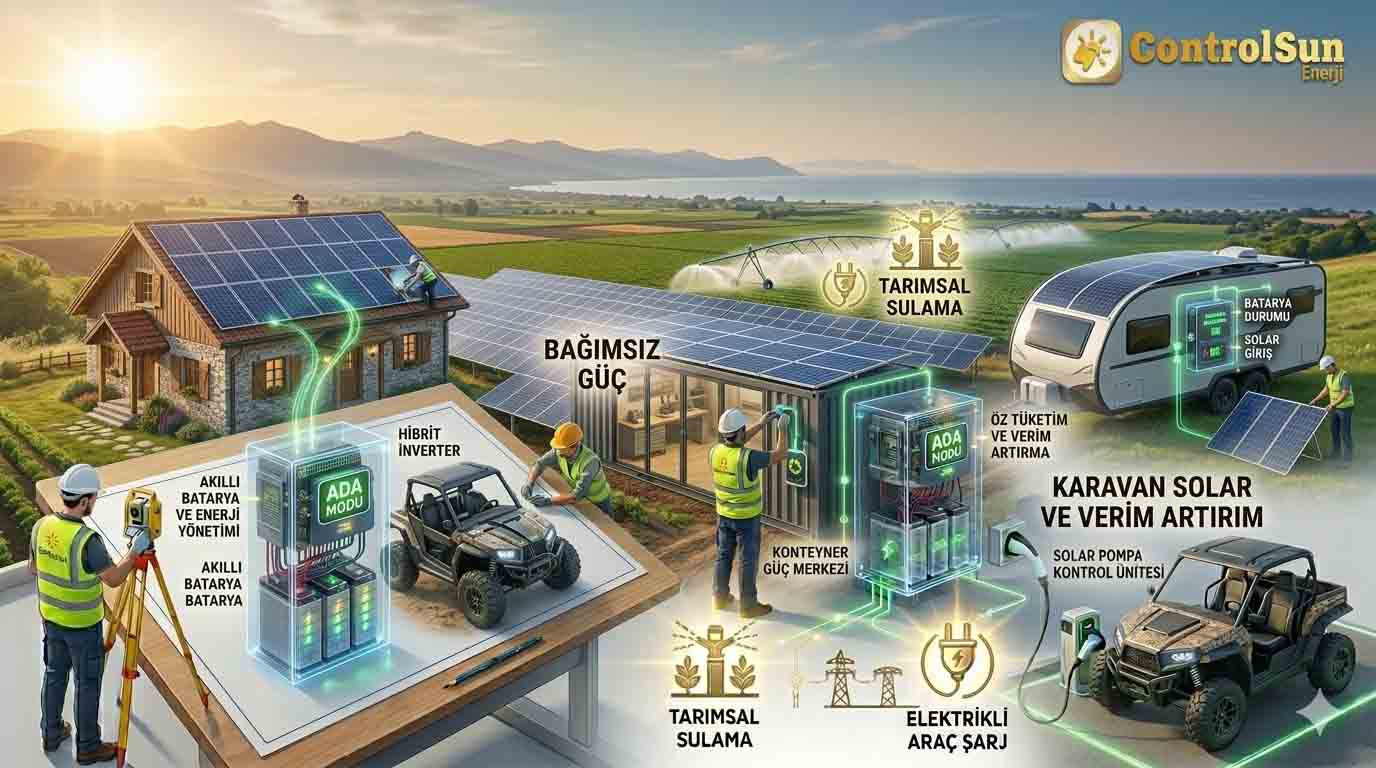 Bağ Evi, Konteyner ve Karavan Solar Sistemleri